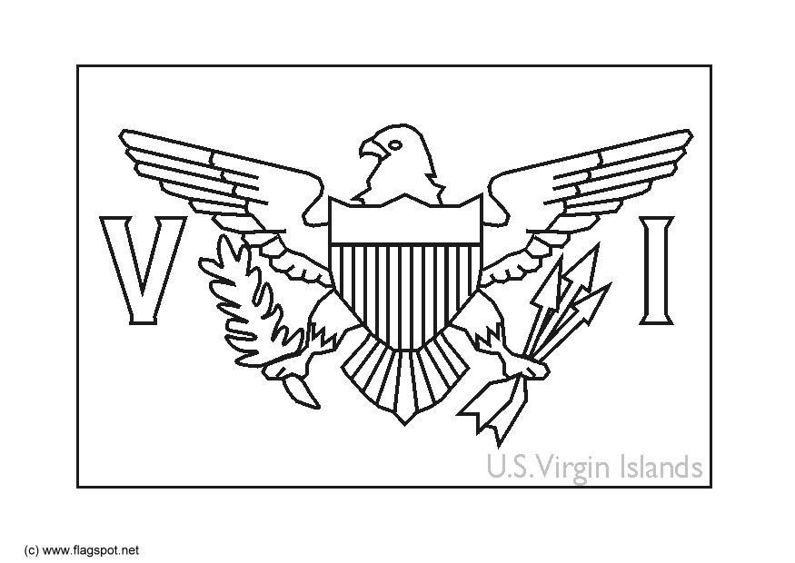 Coloriage Ale viA¨rge - etats-unis